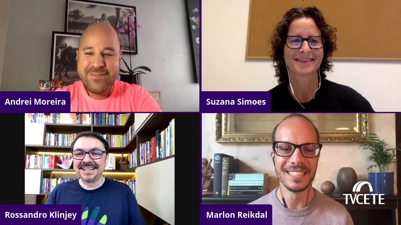 Café entre amigos com Suzana Simões, Marlon Reikdal, Rossandro Klinjey e Andrei Moreira