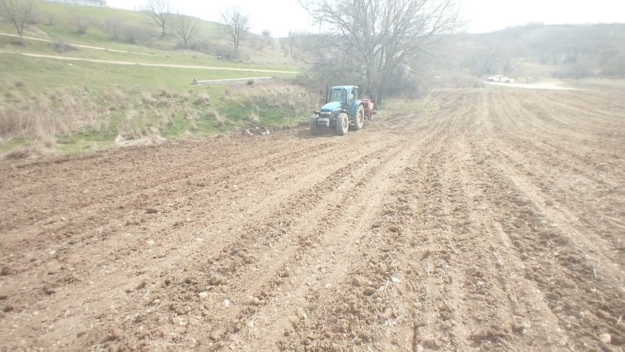 new holland 8260 σπορά ηλίανθου στον λαγό Διδυμοτείχου Έβρου 30.3.2022