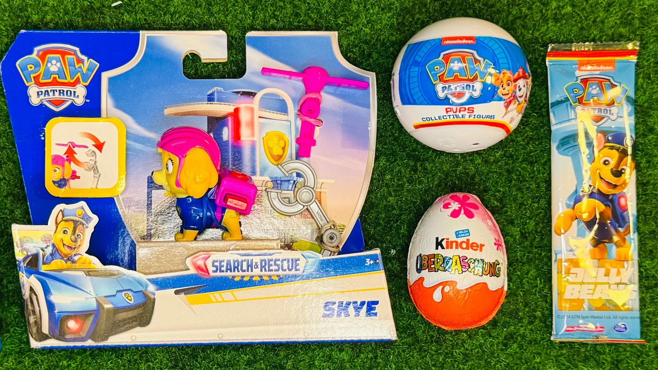 SURPRISE 🎁 NEW Paw Patrol Skye Rescue Toy Unboxing | Kinder Surprise | ASMR