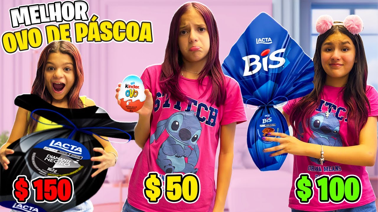 OVO DE PÁSCOA DE 50,100 e 150 Reais*quem comprou o melhor ovo?