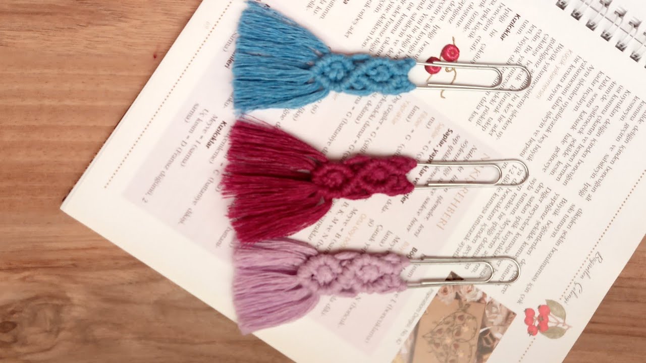MAKROME KİTAP AYRACI YAPIMI | MACROME BOOKMARK MAKING