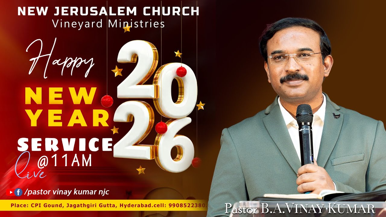 New Year 2026 Message ( Pastor B.A. Vinay Kumar).