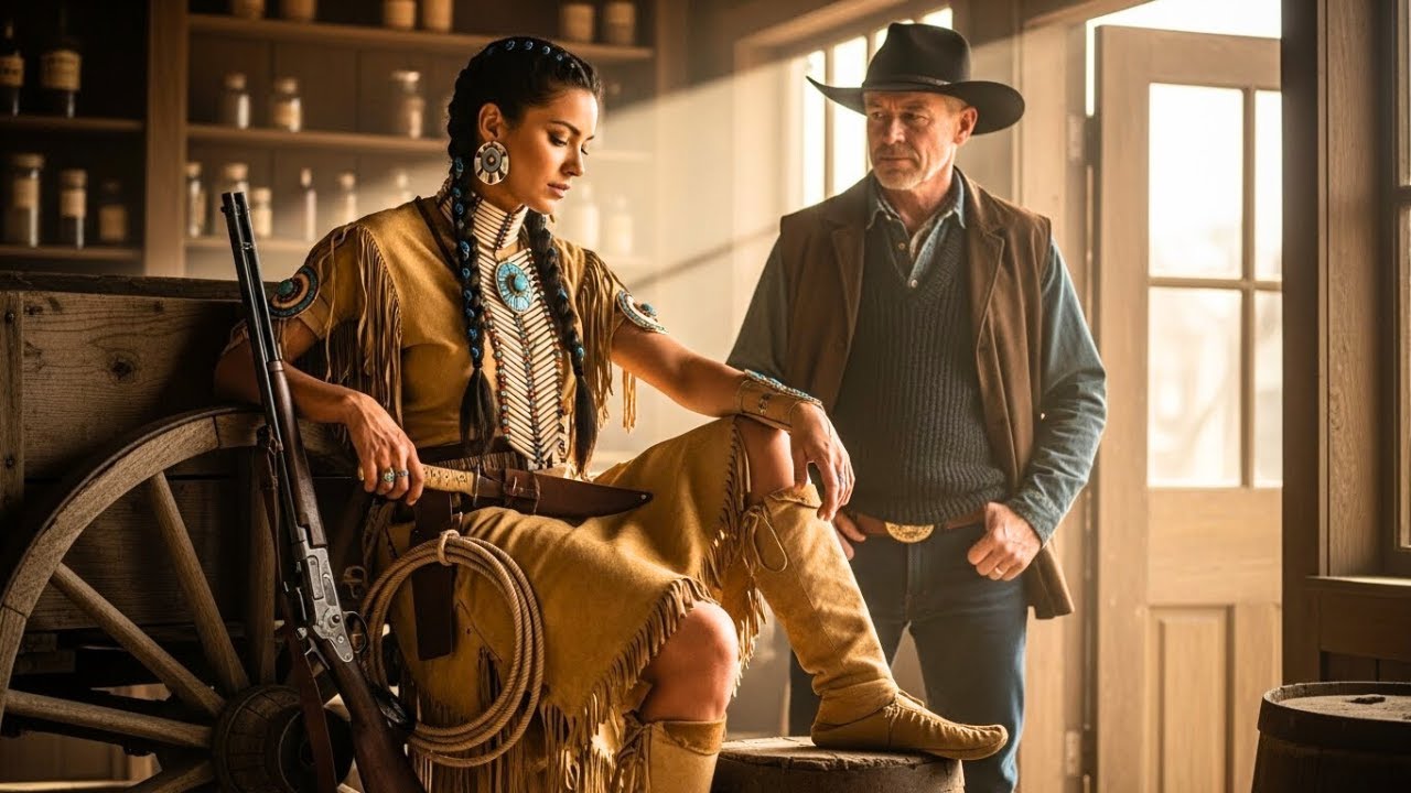 Three Hired Guns Cornered the Apache Huntress — The Rancher Stepped In: “She’s With Me.”