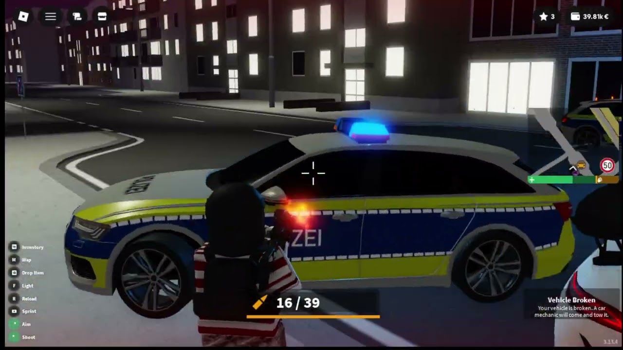 Emergency Hamburg Crime Gameplay || Roblox || ZoroX_YT