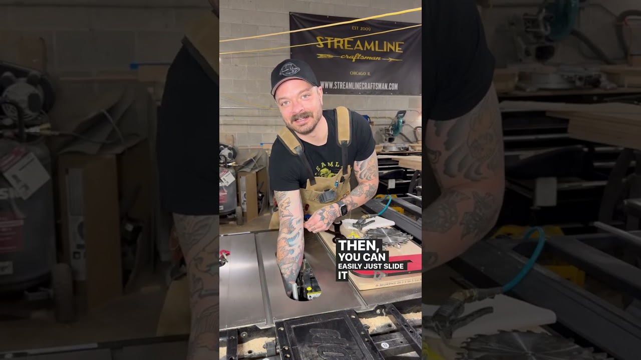 How to switch over to a dado blade set up on a Saw Stop table saw