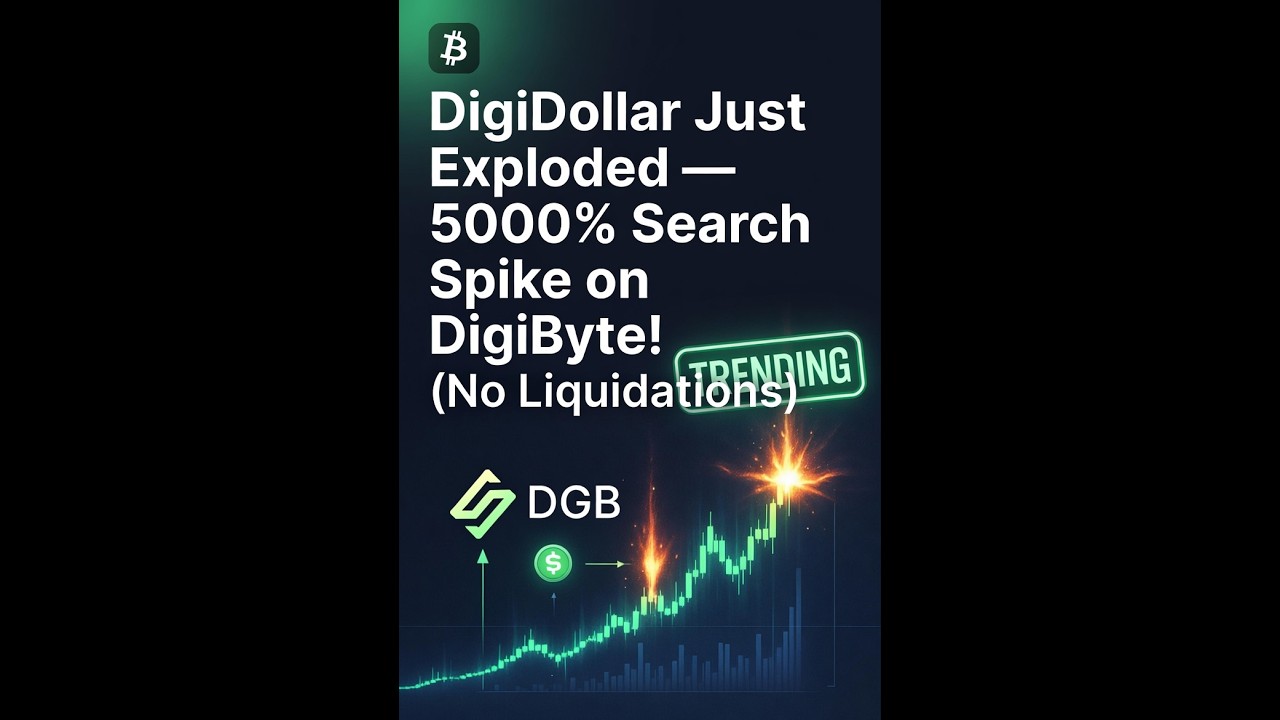 DigiDollar Just Exploded &mdash; 5000% Search Spike on DigiByte! (No Liquidations)