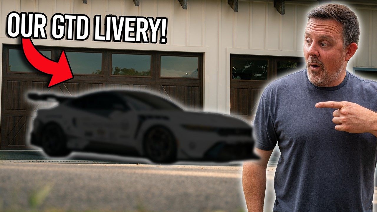 Мы нанесли гоночную ливрею 1 из 1 на наш Mustang GTD