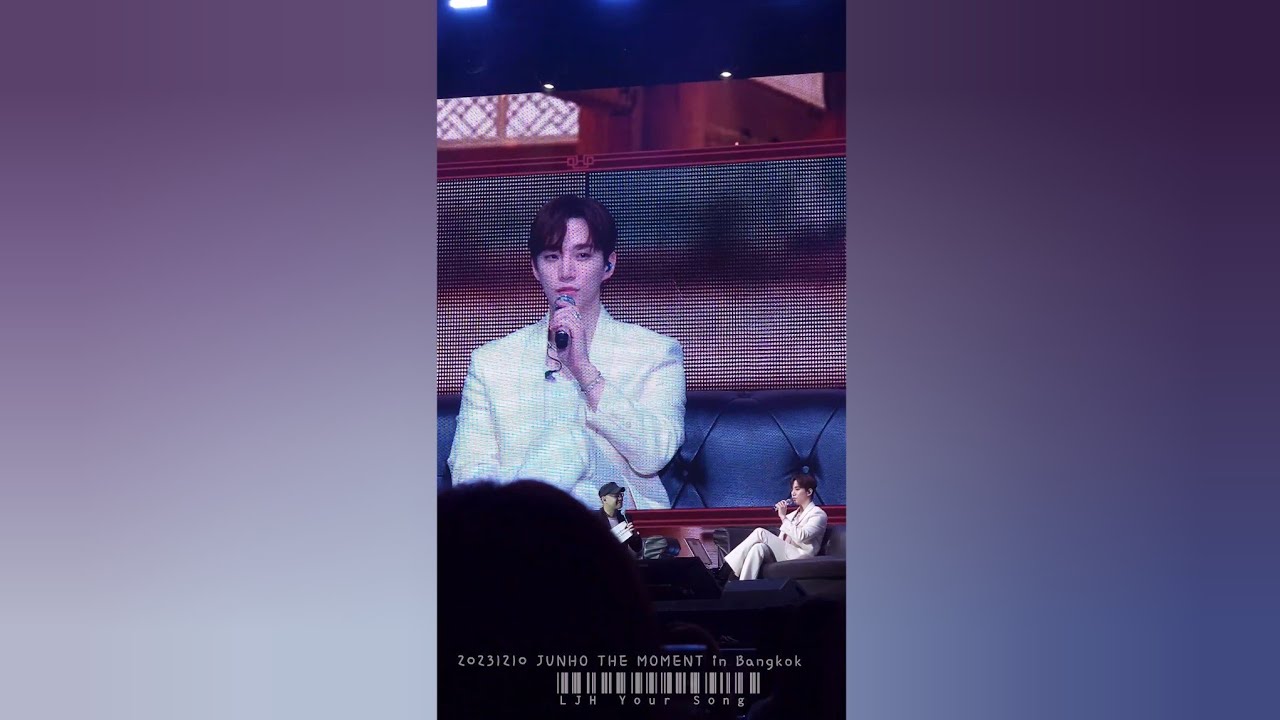 준호 - talk 2 (FILM THE MOMENT) (JUNHO THE MOMENT 2023 in Bangkok) 20231210