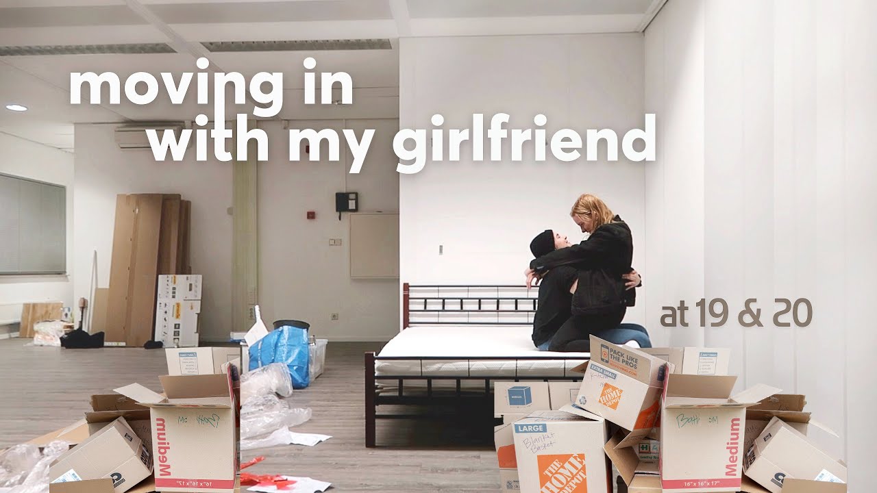 MOVING IN WITH MY GIRLFRIEND (a moving vlog, how i was able to afford it, thrifting & more)