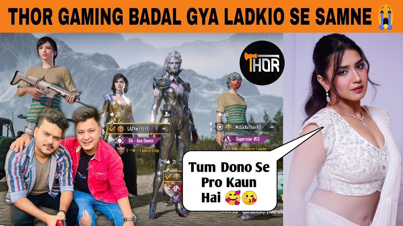 THOR GAMING PRANK ON TWO BEAUTIFUL GIRL 😍THOR CALL ME NOOB & CHALLENGE ME FOR 1v1 TDM 😱 BHURAxKALU