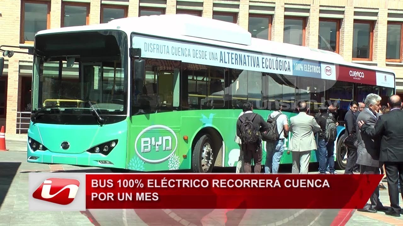 Bus 100% eléctrico recorrerá Cuenca por un mes