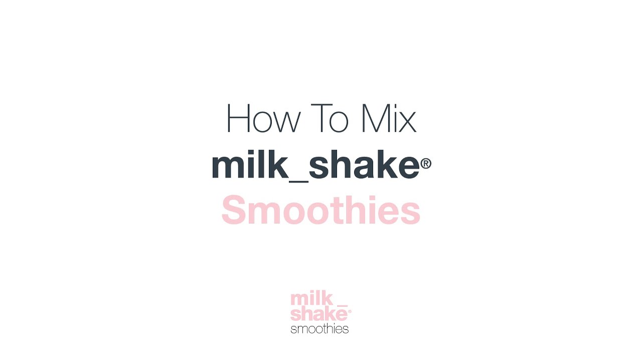 How to mix milk_shake Smoothies