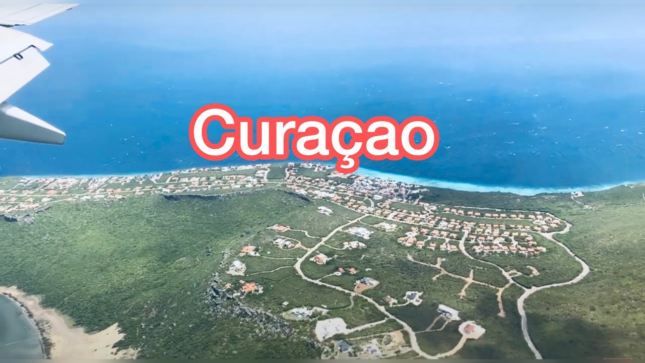 Airplane Landing at Curaçao International Airport