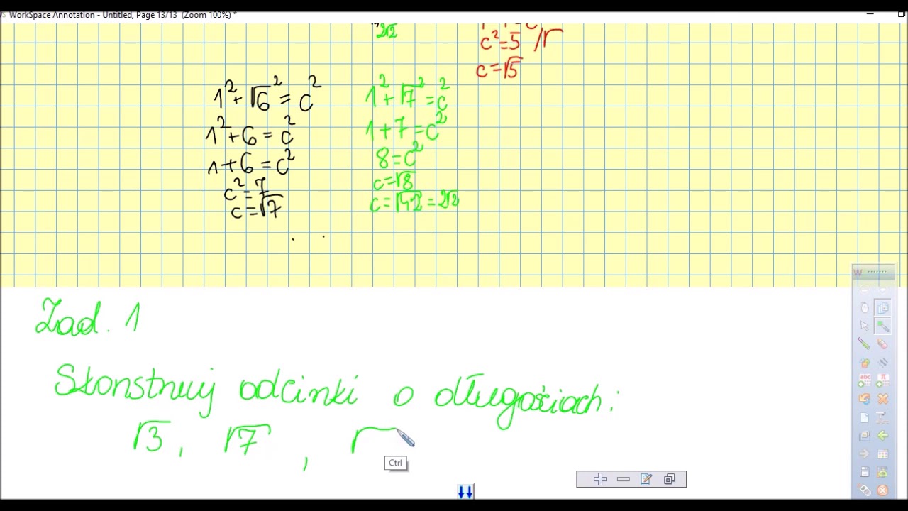 Geometria kartki w kratkę TP
