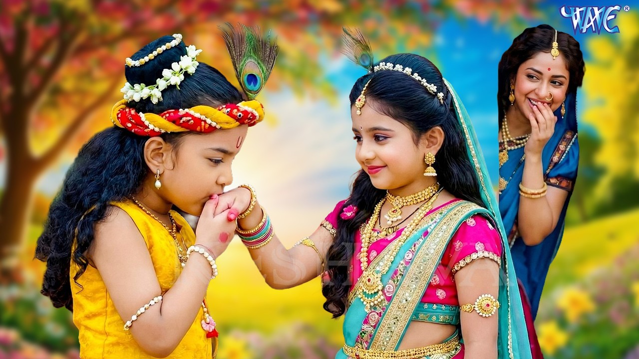 मैया को देख आई हँसी, जब बाल कान्हा ने राधा का हाथ चूमा || YMKN || Shree Krishan leela
