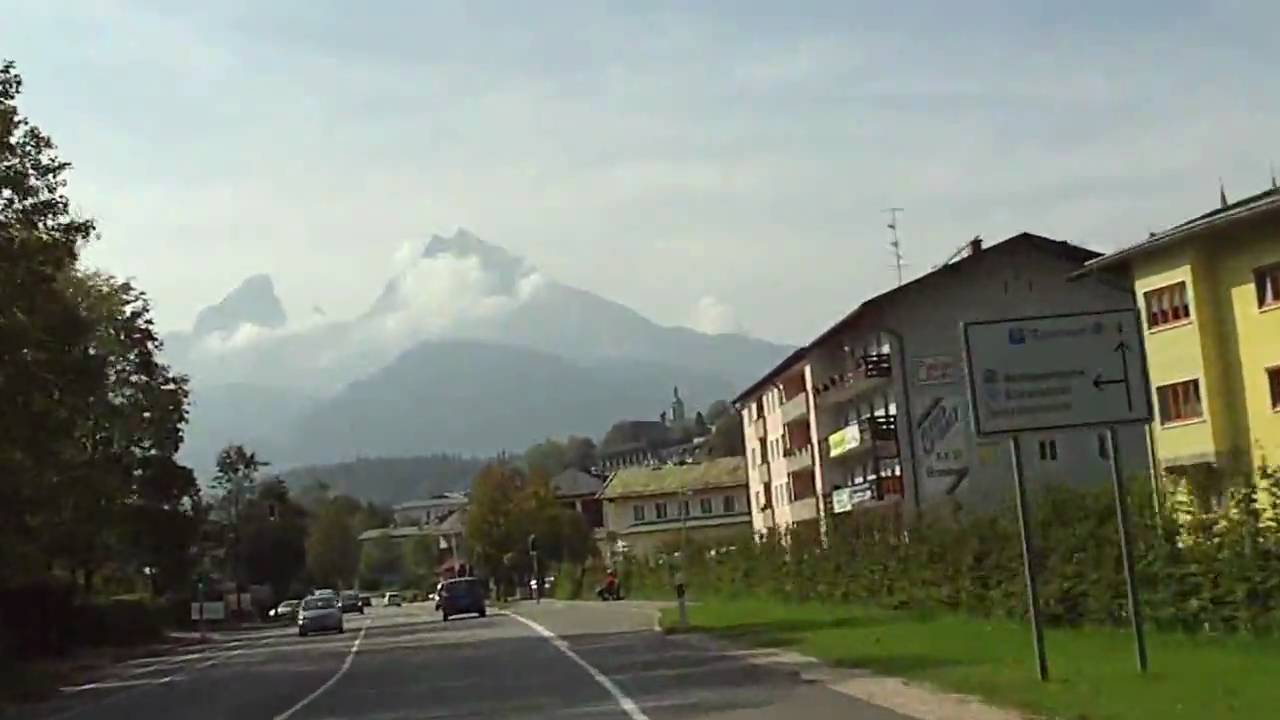 Berchtesgaden - die Fahrt durch die Stadt und der Bahnhof - gesehen von Thilo