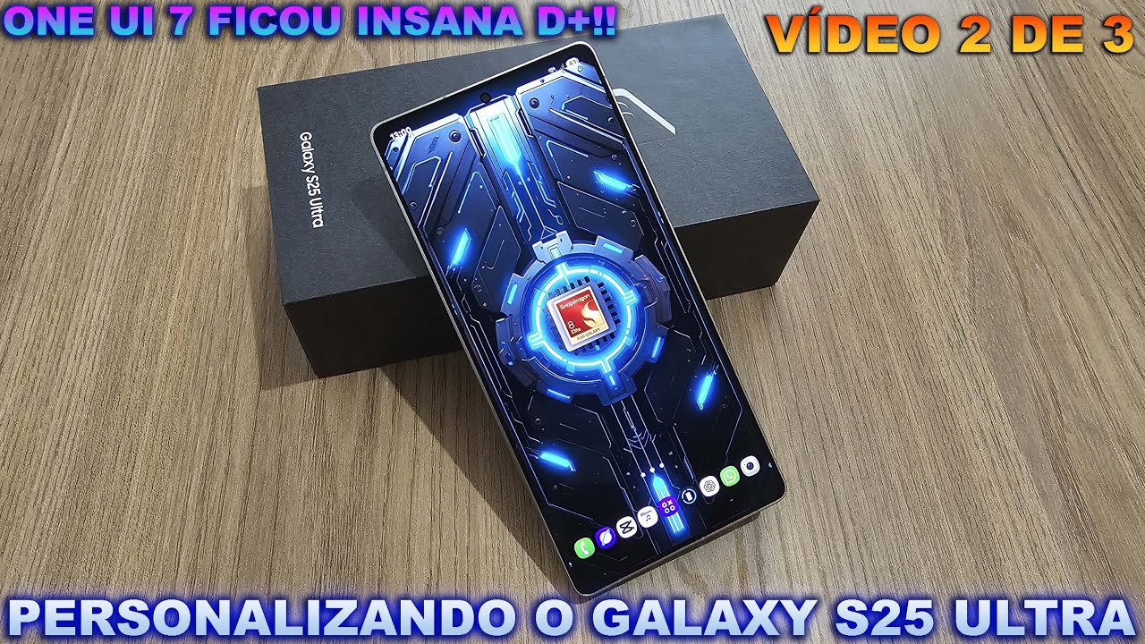 🛑COMO APLICAR A MELHOR OTIMIZAÇÃO DA ONE UI 7 P/ O GALAXY S25 ULTRA📲✨🎁📊🔋#samsung #oneui7 ✅️2/3