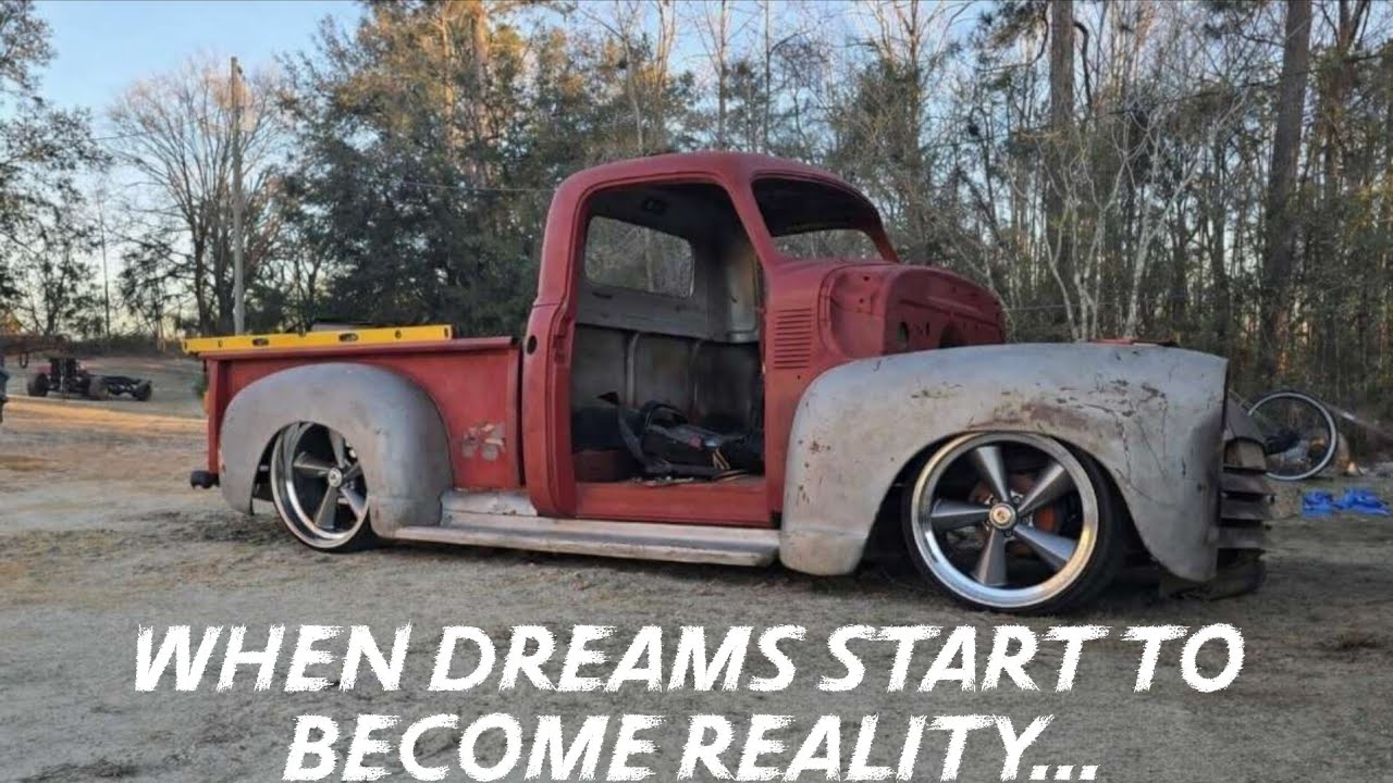1954 Chevy 3100 Build....Part 1...Shortening The S10 Chassis And Mounting The Body.