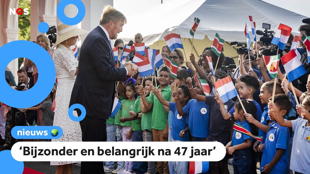 Koning Willem-Alexander op bezoek in Suriname