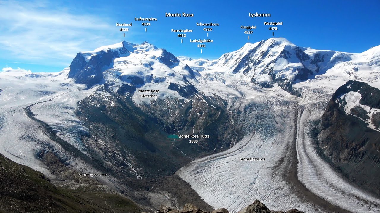 360° Bergpanorama vom Gornergrat, 3135 M | Zermatt, Walliser Alpen 🇨🇭