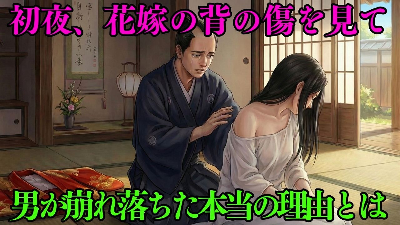 初夜、花嫁の背の傷を見て男が崩れ落ちた理由 | 昔話 | 江戸時代 | 時代劇