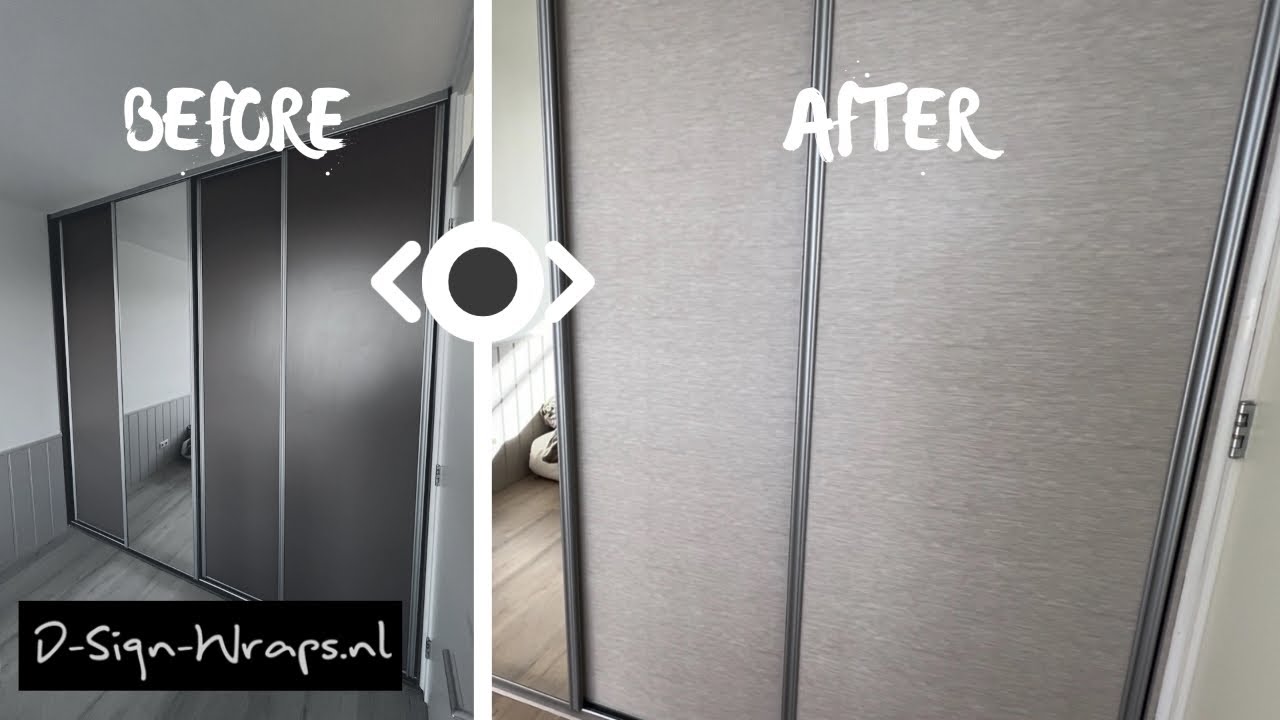 Schuifkast make-over met interieurfolie | Bodaq | Interior Wrap | Interieur Wrap