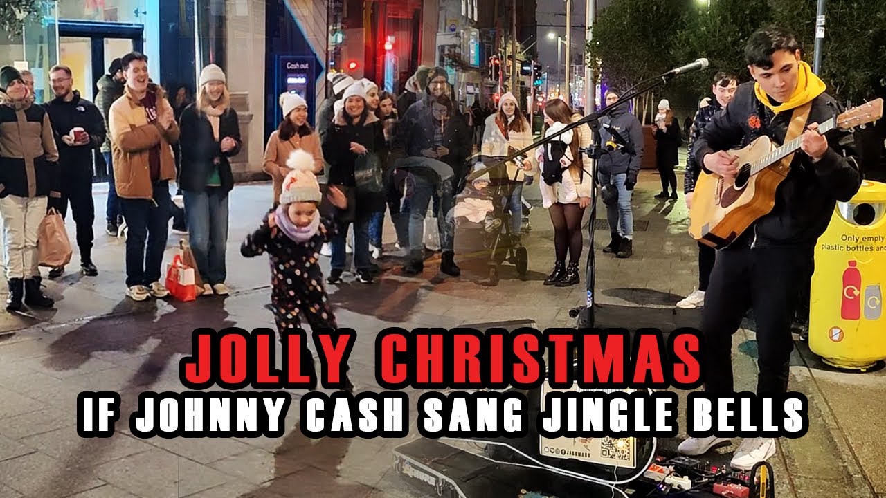JINGLE CASH! HAPPY MOMENTS as I SING JINGLE BELLS IN THE STYLE OF JOHNNY CASH