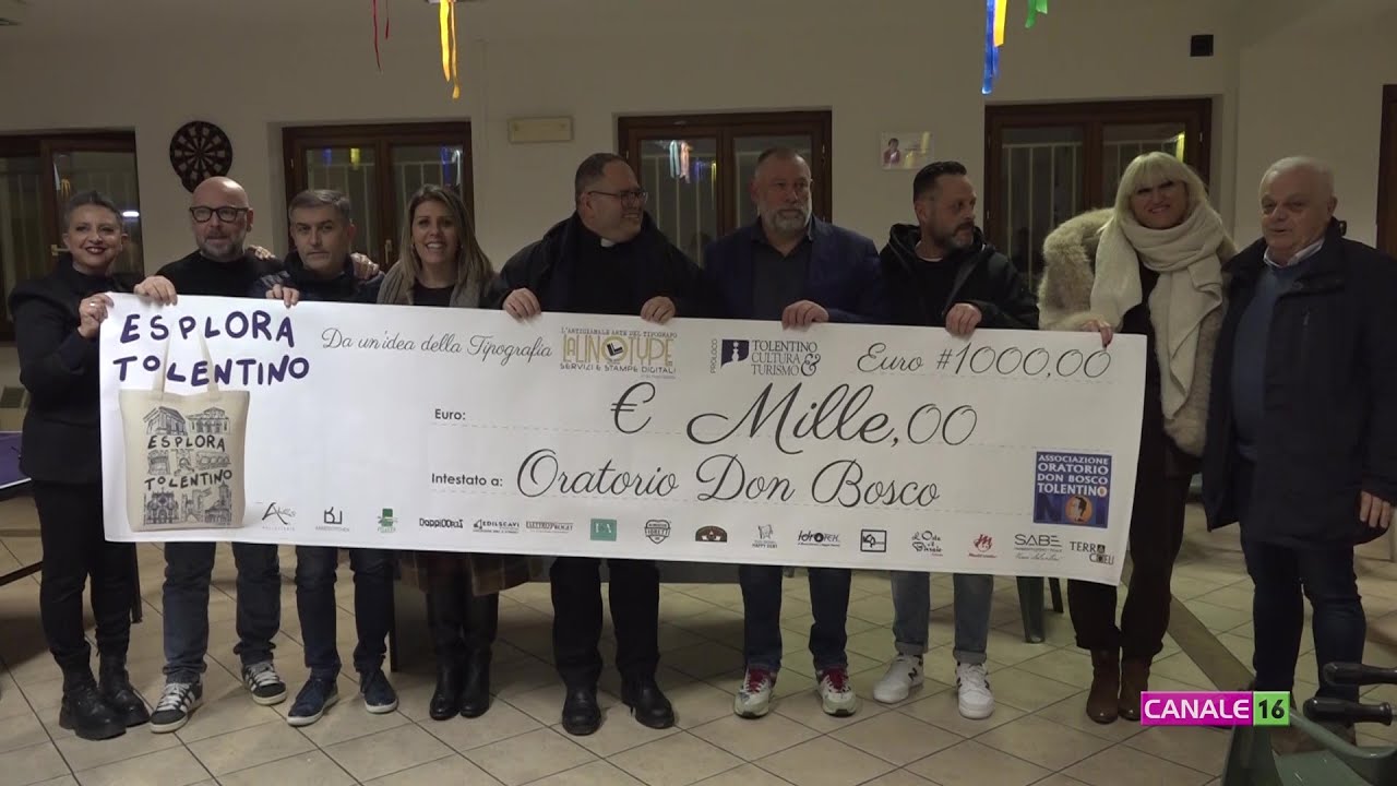 la shopper della Linotype permette di donare 1000 euro all'oratorio Don Bosco