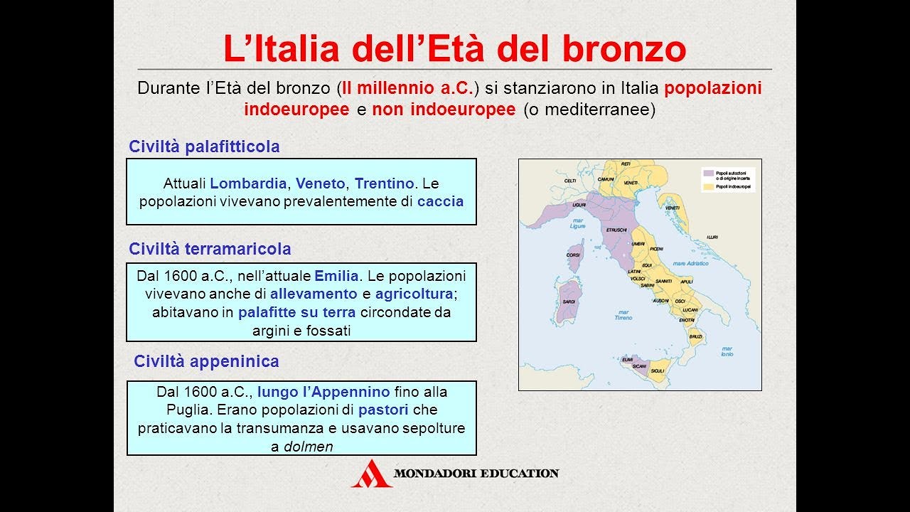 L'Italia prima di Roma : L'Italia nell'età del bronzo