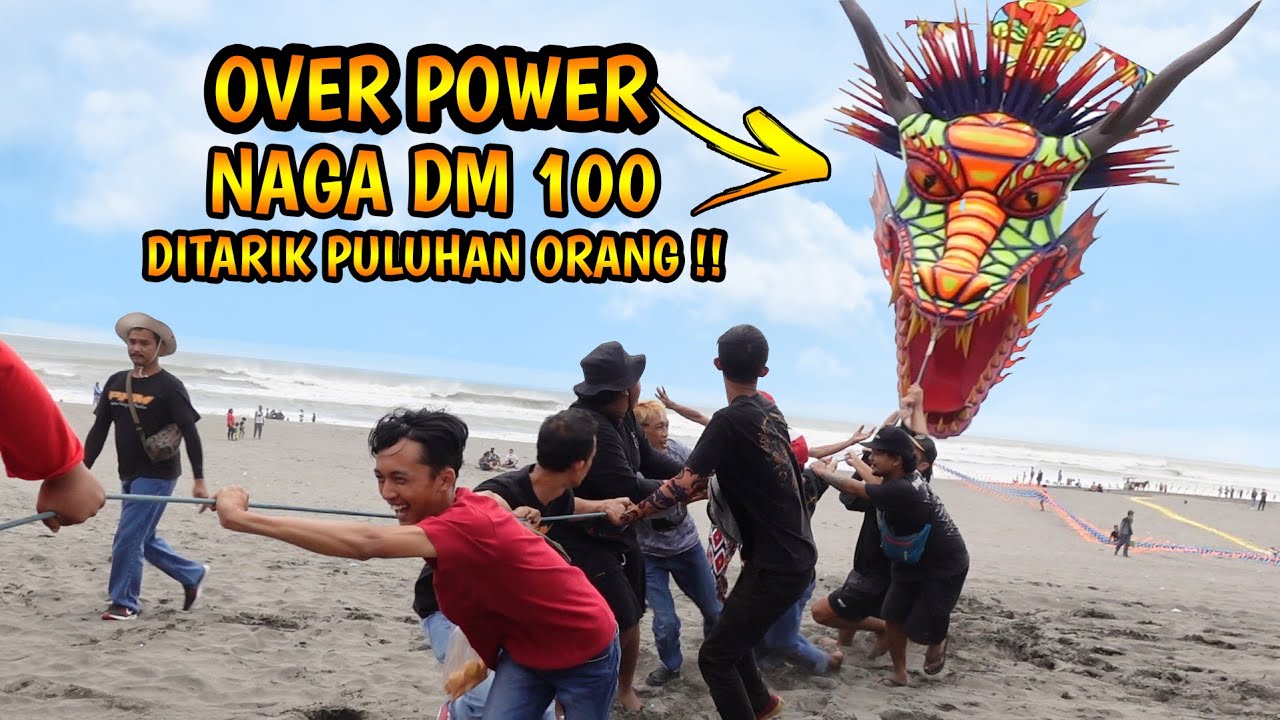 Over Power! Самый большой в мире воздушный змей-дракон, которого тянут десятки людей. Гигант
