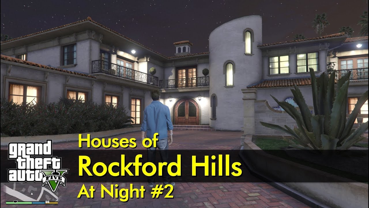 #2 - Houses of Rockford Hills at Night | The GTA V Tourist