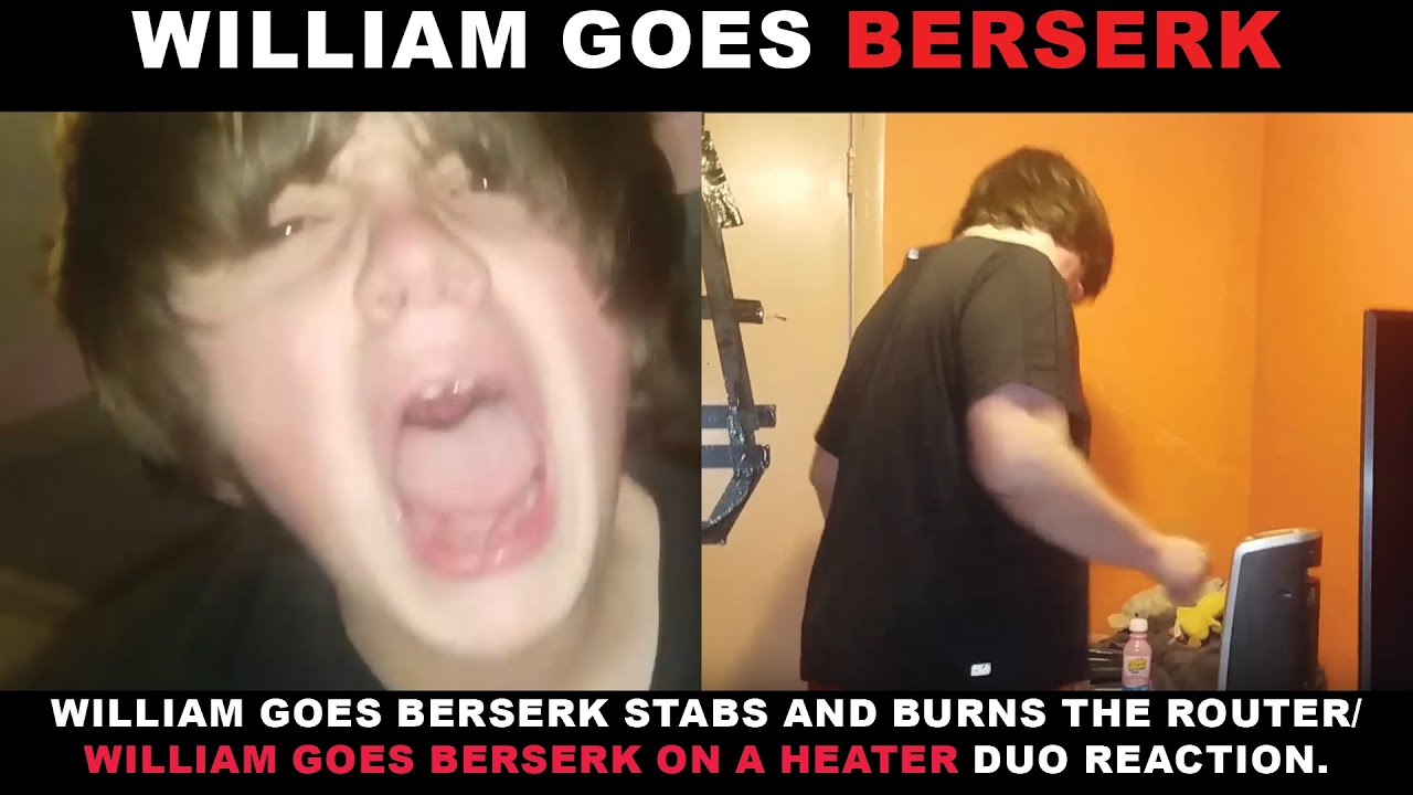 WILLIAM GOES BERSERK | WILLIAM GOES BERSERK ON A ROUTER AND HEATER DUO REACTION