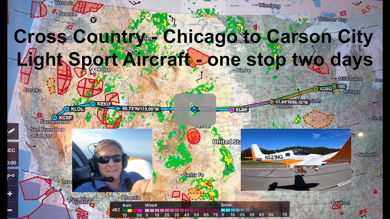 Cross Country in Sling Light Sport Aircraft - Chicago to Carson City in two days