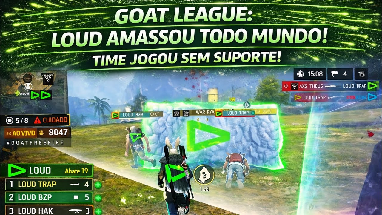 LOUD AMASSOU NA GOAT LEAGUE! TIME JOGOU SEM SUPORTE!