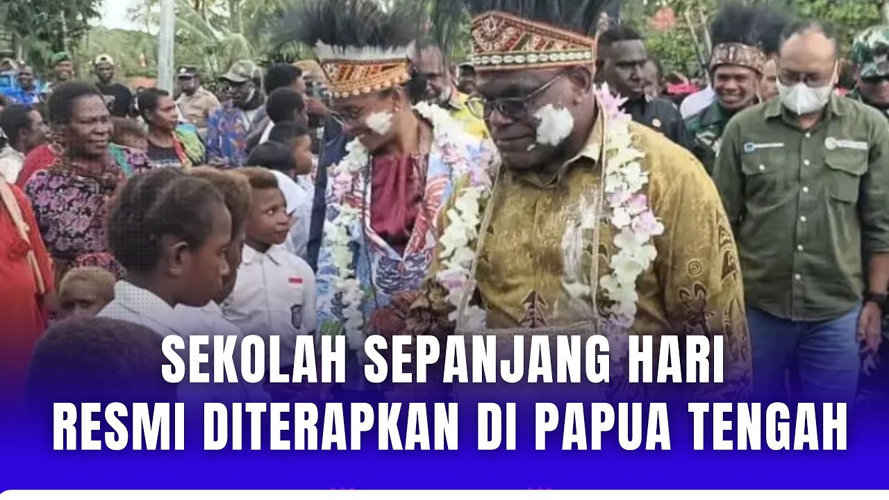 SEKOLAH SEPANJANG HARI RESMI DITERAPKAN DI PAPUA TENGAH