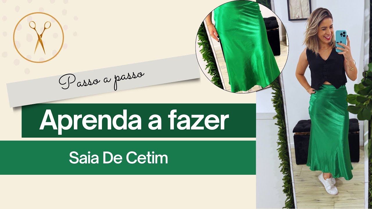 Aprenda a fazer Saia de cetim
