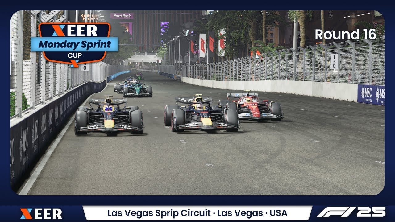 F1 25 - Monday Sprint Cup Seasion 9 - Rennen 16 Las Vegas | European Elite Racing