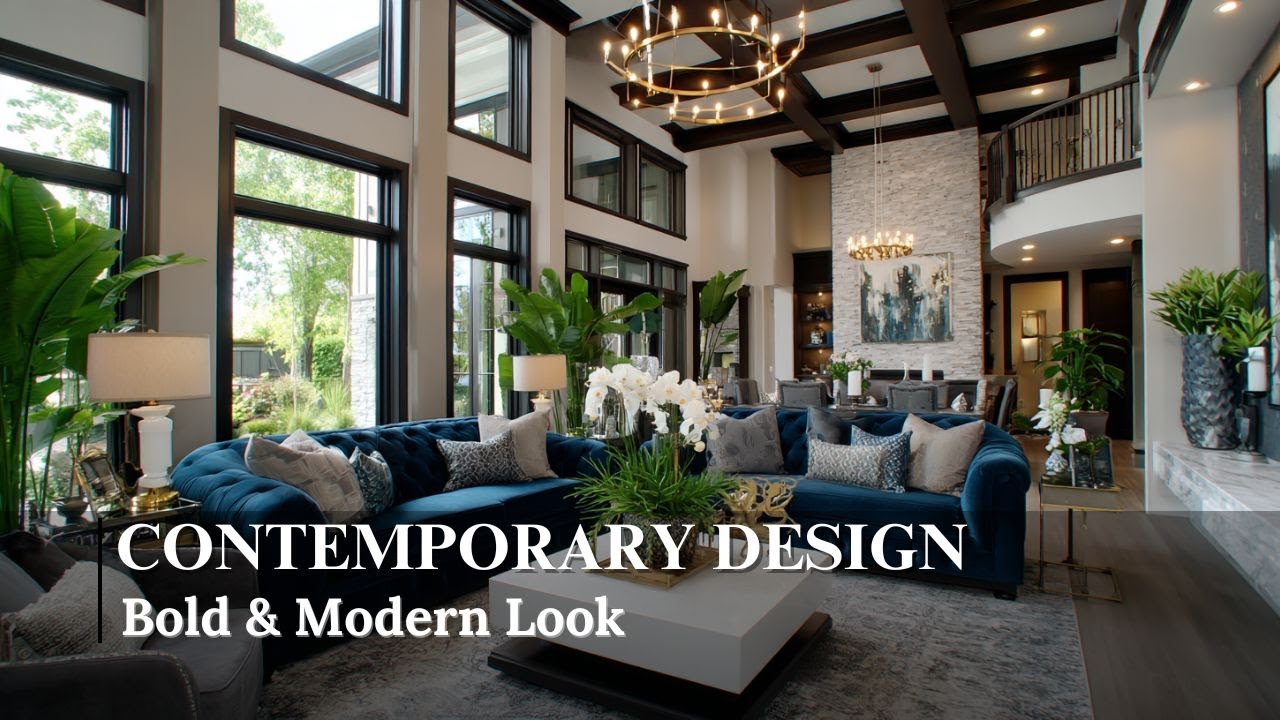 Statement Lighting & Sophisticated Colors &ndash; Contemporary Home Interior Trends for 2025