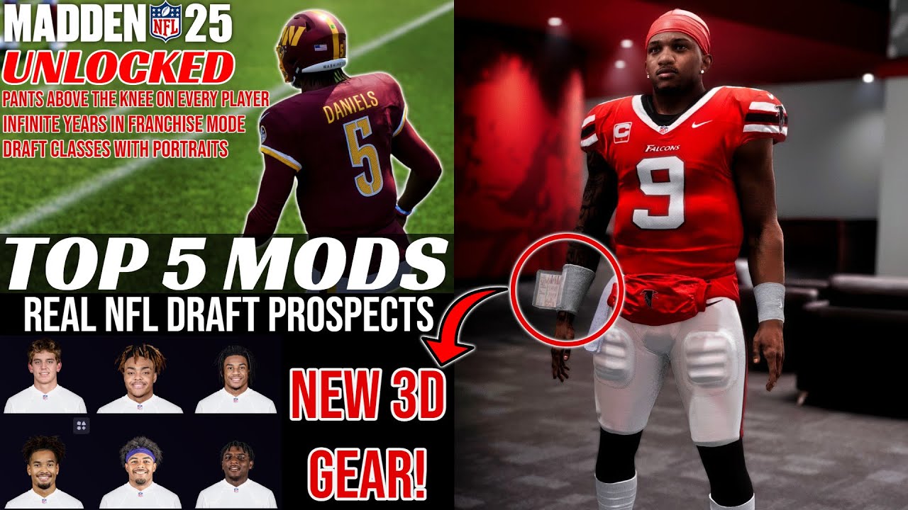 Madden 25 Mods Changed EVERYTHING: 3D Gear, Real Draft Classes, Infinite Franchise Years & More!
