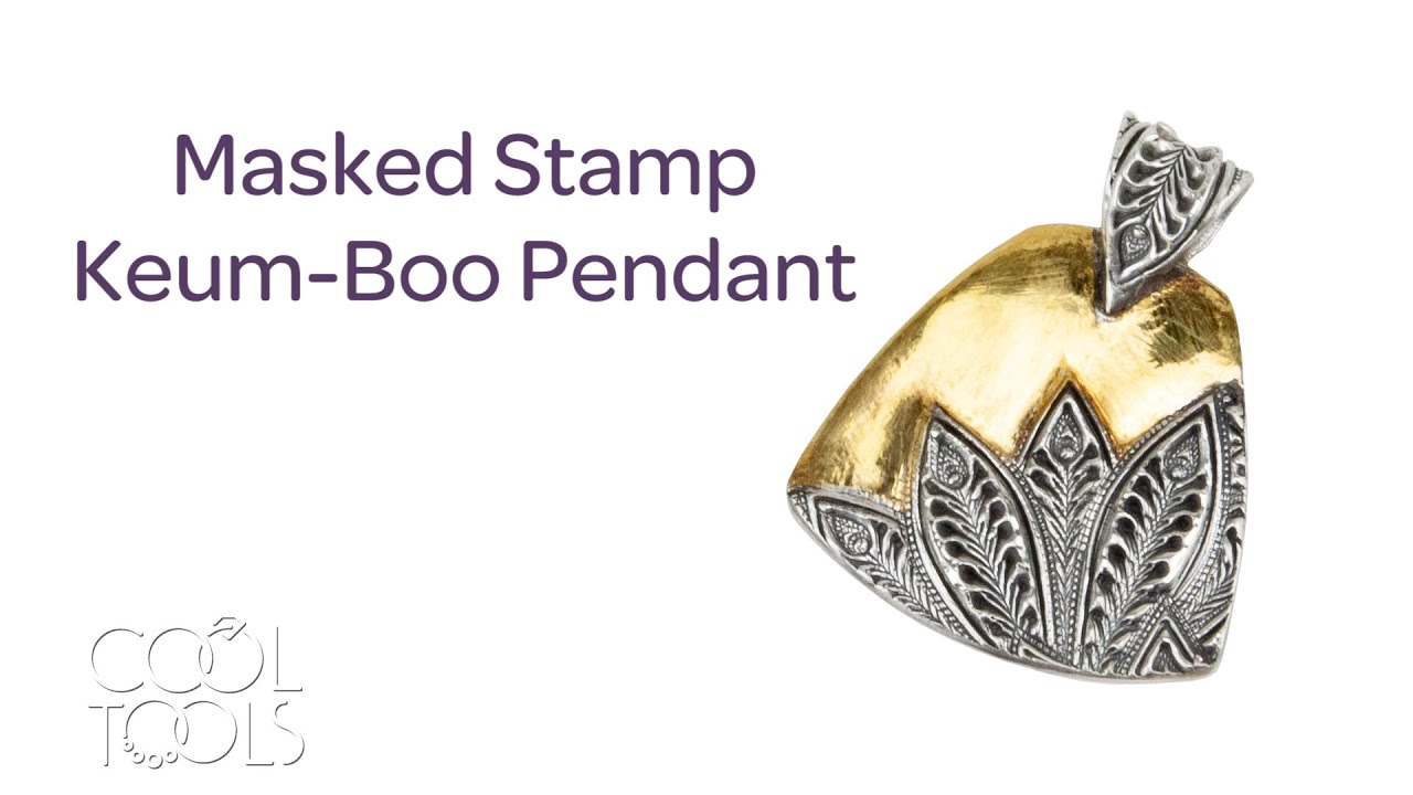Крутые инструменты | Подвеска Keum-Boo Masked Stamp от Пэм Ист | Серебряная глина