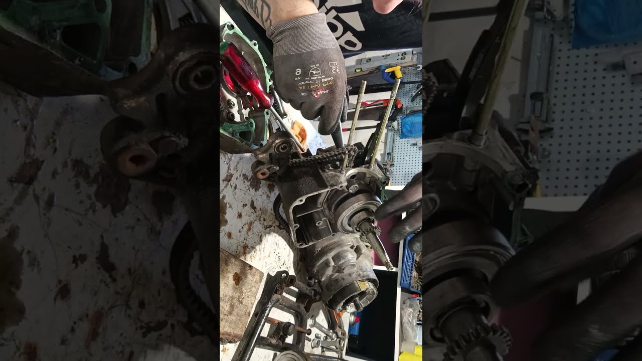 Montering af krumtap #4takt #vga #explore #restoration