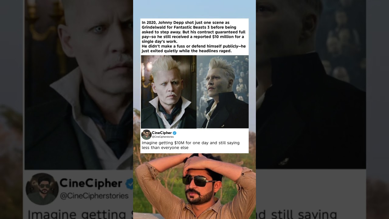 Johnny Depp Got $10M for ONE Scene in Fantastic Beasts & Stayed Silent! 😱