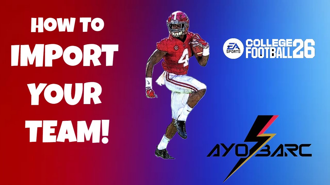 How to Import Your Team Builder Squad into Dynasty Mode | College Football 26 Tutorial!