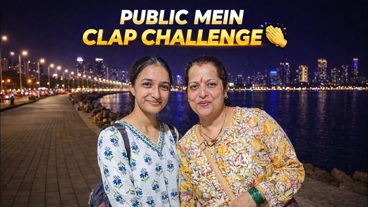 1 Subscriber = 1 Clap 👏 at Marine Drive 😱 Public Challenge