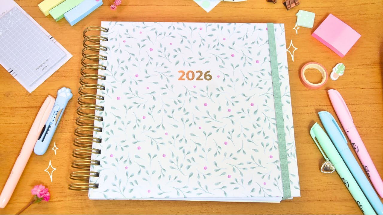 O planner mais LINDO e COMPLETO de 2026 | Unboxing do planner Zaená