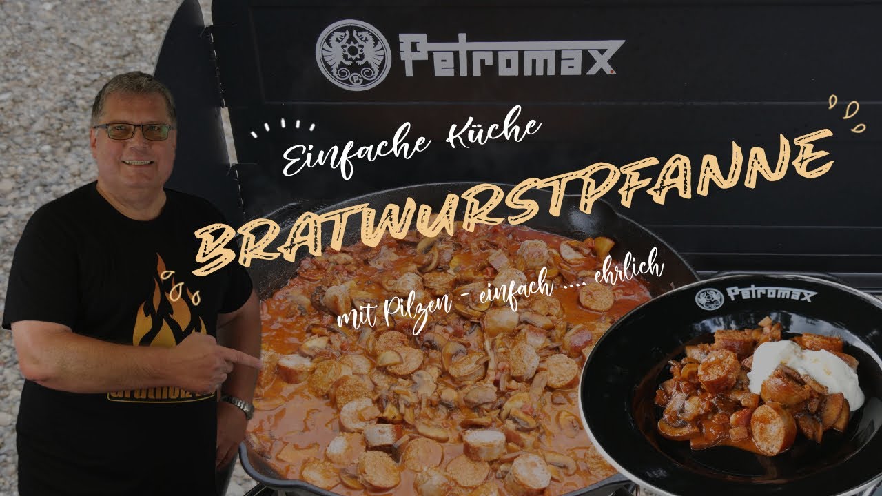 Leckere Bratwurstpfanne mit Pilzen