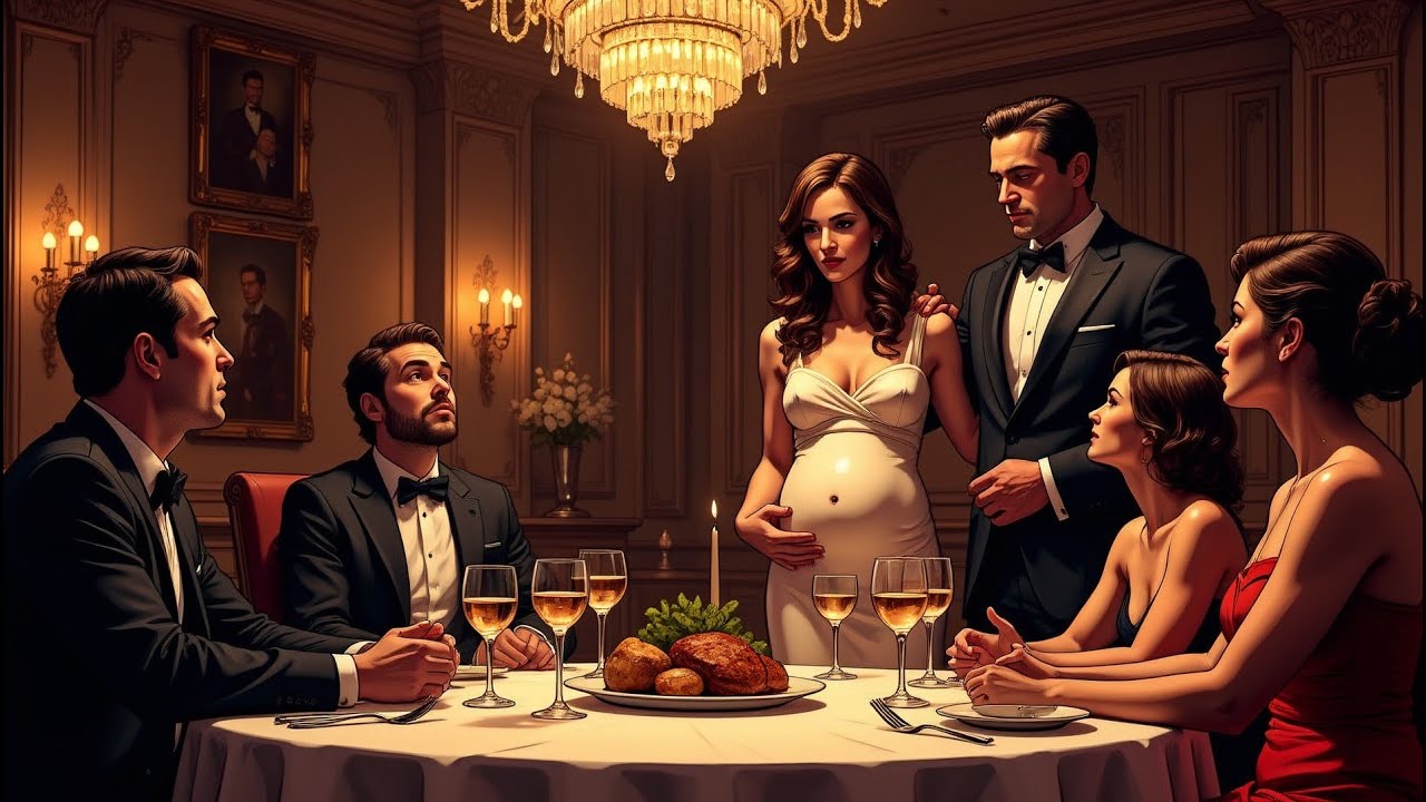 Mi esposa anunció su embarazo con mi hermano rico en la cena de mi cumpleaños, esperando que me