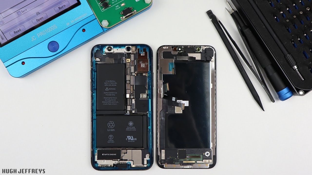 Замена экрана iPhone X выполнена правильно