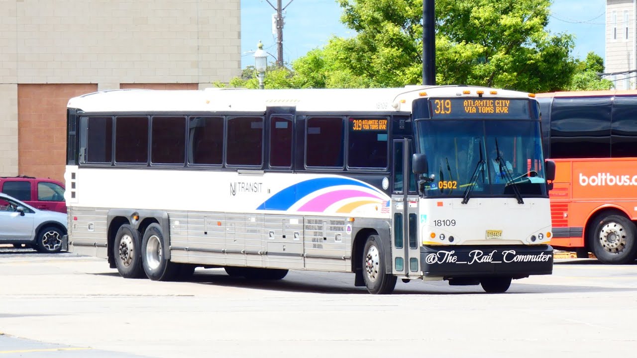 New Jersey Transit: On Board MCI D4500CT [#18119] 319 Bus From New York to Atlantic City