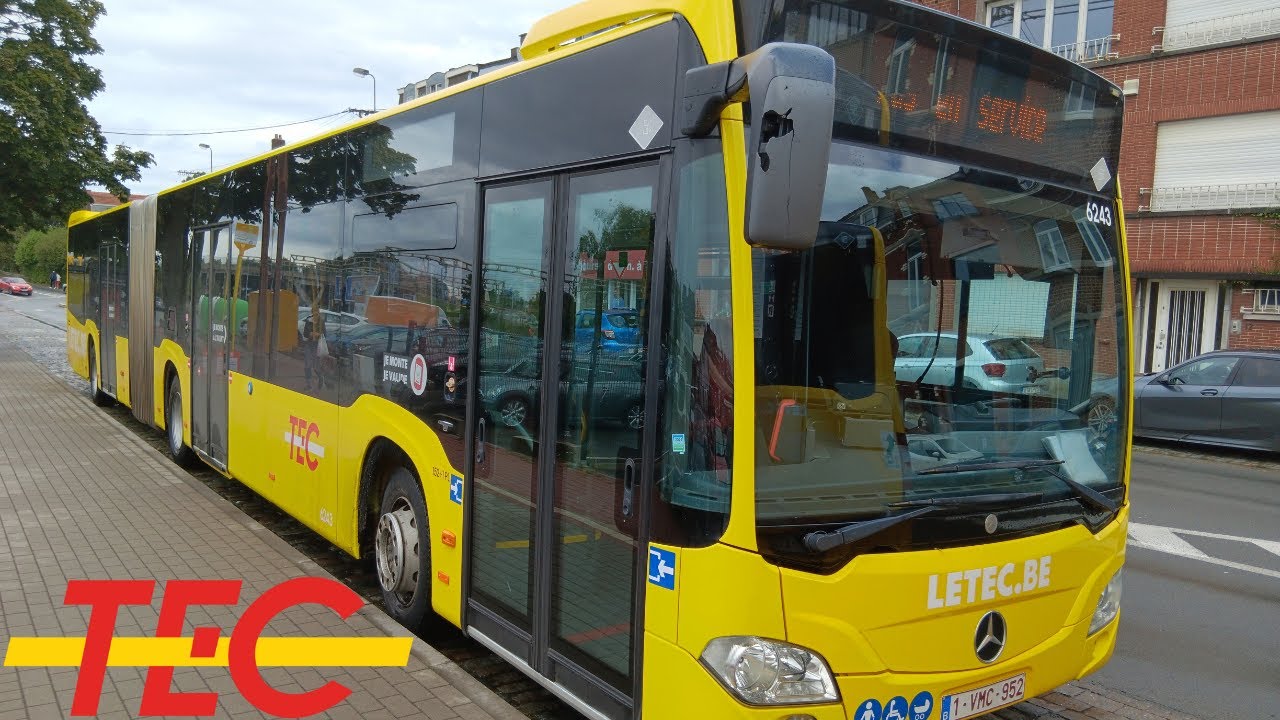 (Bus Tec) Voyage complet ligne W Bruxelles-Midi à Braine-l'Alleud Gare Citaro G C2 diesel n°6243.